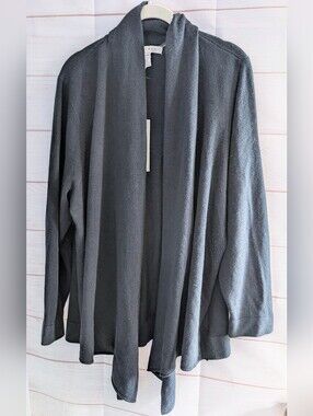 🆕 Ralsey Open-Front Black Women's Sweater Cardigan Plus Size 3X